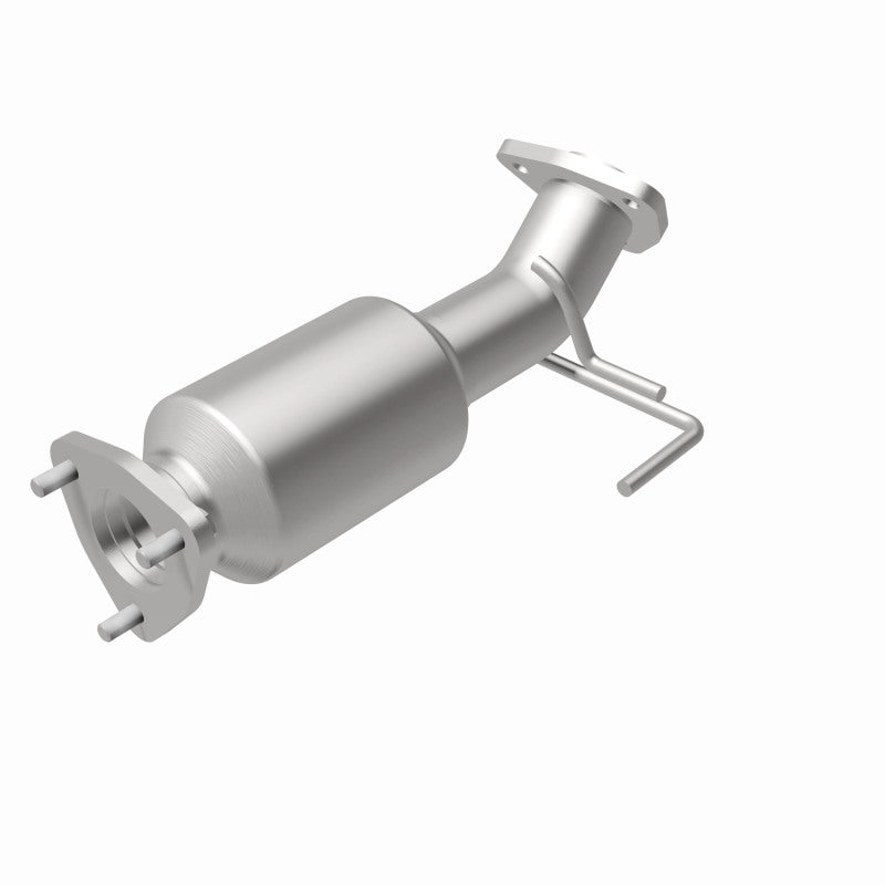 MagnaFlow 5571452 carb direct-fit catalytic converter, rear view of the turntable spin