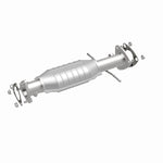 MagnaFlow 4451497 carb direct-fit catalytic converter, front three-quarter view of the turntable spin