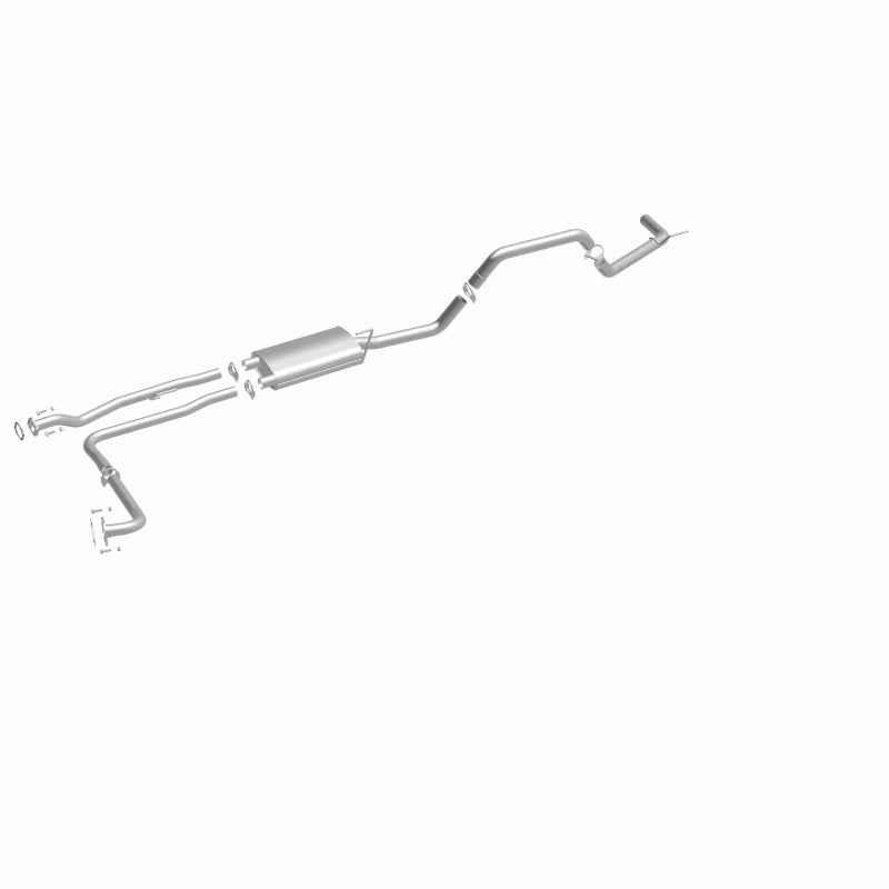 BRExhaust 106-0296 direct-fit exhaust kit, front three-quarter view of the turntable spin