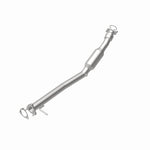 MagnaFlow 5551220 carb direct-fit catalytic converter, rear view of the turntable spin
