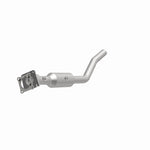 MagnaFlow 5461192 carb direct-fit catalytic converter, opposite front three-quarter view of the turntable spin