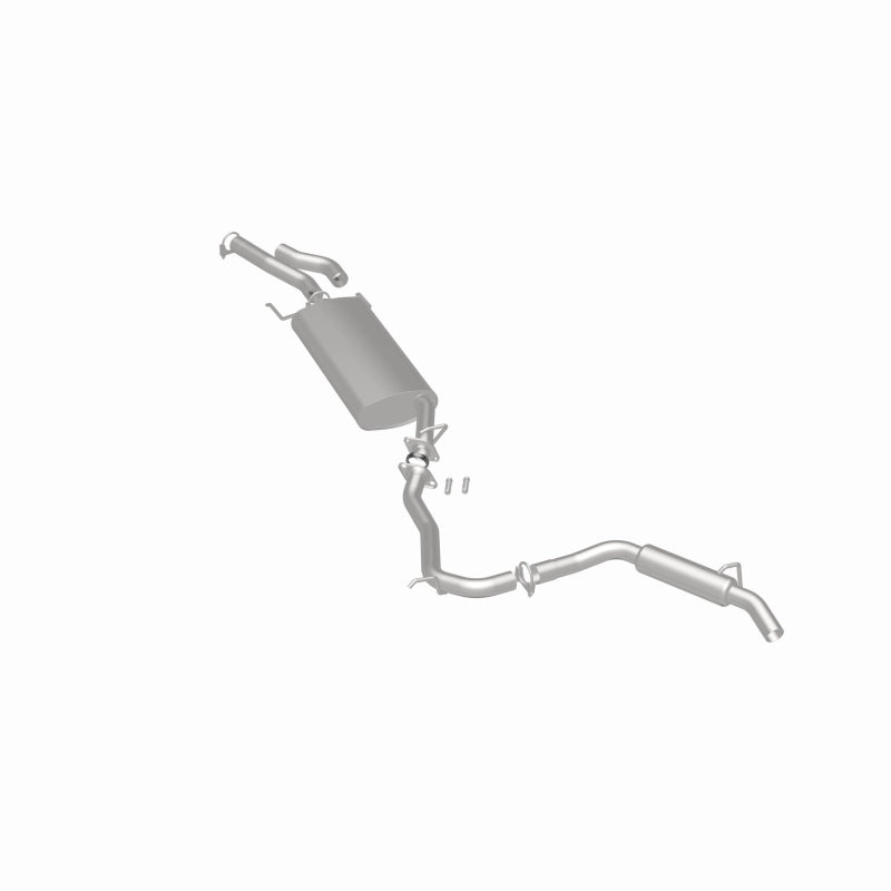 BRExhaust 106-0717 direct-fit exhaust kit, rear three-quarter view of the turntable spin