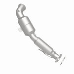MagnaFlow 5551253 carb direct-fit catalytic converter, rear view of the turntable spin