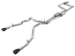 AWE Tuning 2025+ RAM 1500 RHO 3.0 I6 TT 0FG Dual Rear Exit Catback Exhaust - Diamond Black Tips