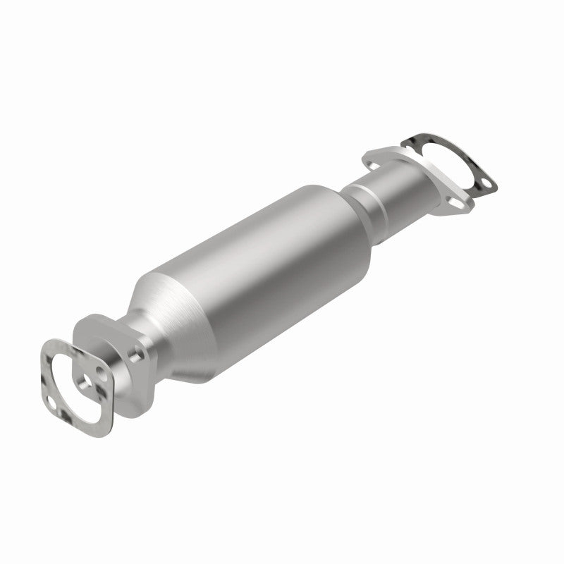 MagnaFlow 5571890 carb direct-fit catalytic converter, rear view of the turntable spin