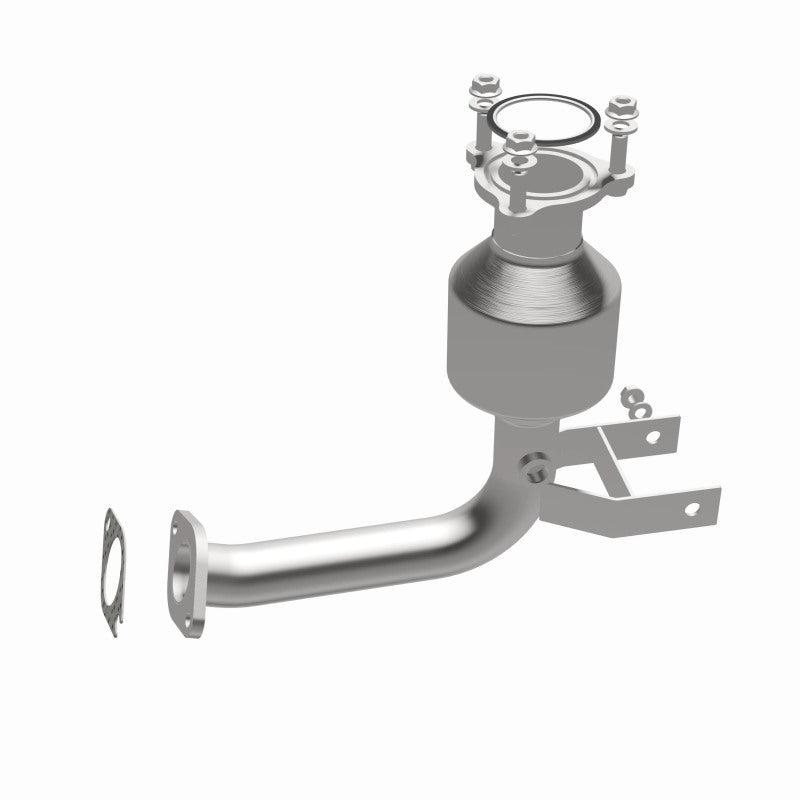 MagnaFlow 5411726 carb direct-fit catalytic converter, opposite side view of the turntable spin