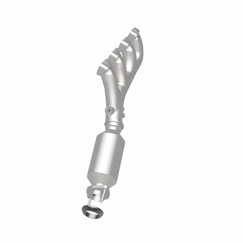 MagnaFlow 4551071 carb manifold converter, rear three-quarter view of the turntable spin