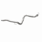 MagnaFlow 5451640 carb direct-fit catalytic converter, opposite rear three-quarter view of the turntable spin