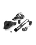 Carbon-fiber intake components and fitting hardware laid out