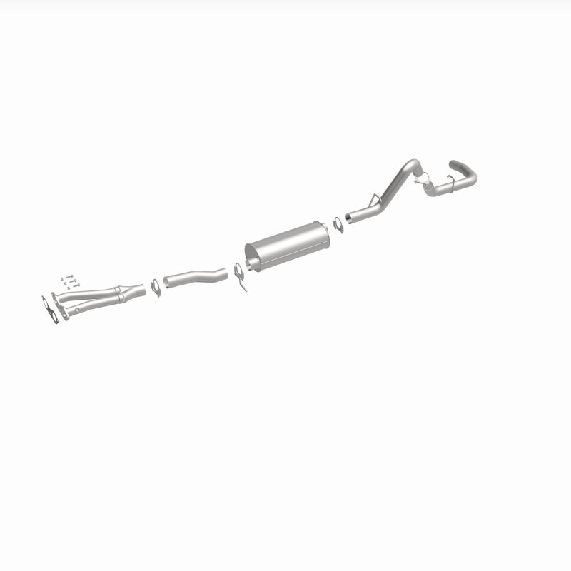BRExhaust 106-0473 direct-fit exhaust kit, front three-quarter view of the turntable spin
