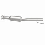 MagnaFlow 5571662 carb direct-fit catalytic converter, side view of the turntable spin