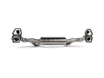 Akrapovic BMW XM (G09) TwinPower Turbo V8 Hybrid Slip-On Race Line (Titanium) w/ Carbon Tips S-BM/T/36H for BMW XM G09 2023-2027, angled view