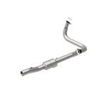 MagnaFlow 4451642 carb direct-fit catalytic converter, rear view of the turntable spin