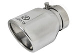 aFe Takeda Universal Exhaust Tip 2-1/2 IN Inlet x 4 IN Outlet x 6 IN L- Polished