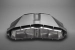 Rear view of Capristo carbon and stainless tip frame for Lamborghini Aventador SV