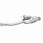 BRExhaust 107-0271 exhaust pipe, front three-quarter view of the turntable spin