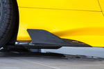 Capristo carbon fiber side fin on a yellow Ferrari 488 Spider
