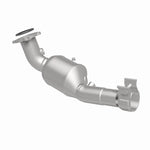 MagnaFlow 280169 oem grade direct-fit catalytic converter, rear view of the turntable spin