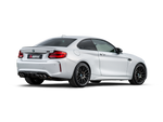 Akrapovic BMW M2 Competition (F87N) Slip-On Line (Titanium) w/Carbon Fiber Tips S-BM/T/3H for BMW M2 Competition F87 2019-2021, top view