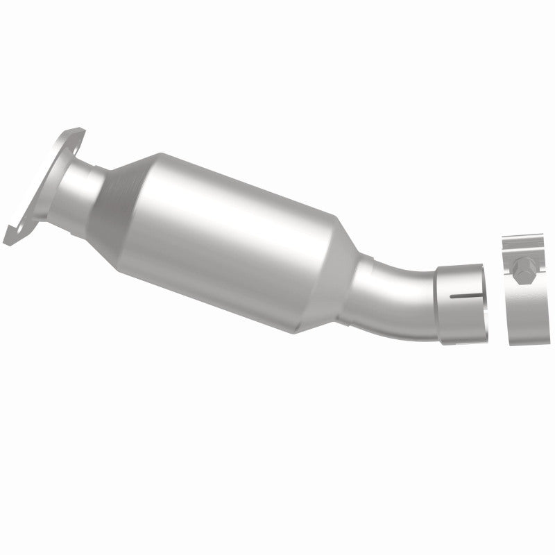 MagnaFlow 52448 oem grade direct-fit catalytic converter, side view of the turntable spin