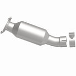 MagnaFlow 52448 oem grade direct-fit catalytic converter, side view of the turntable spin