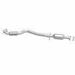 MagnaFlow 5571091 carb direct-fit catalytic converter, side view of the turntable spin