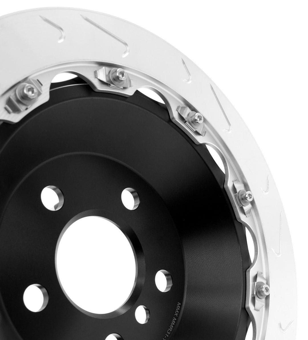 MINI rear rotor center hat and slotted ring detail