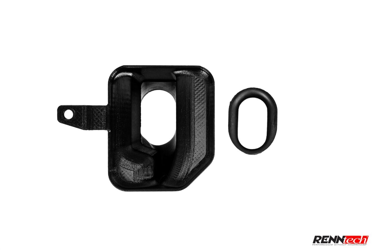 C140 airbox inlet with its rubber seal - V12 Airbox Inlets for the 1993-1999 S 600 Coupe / CL 600