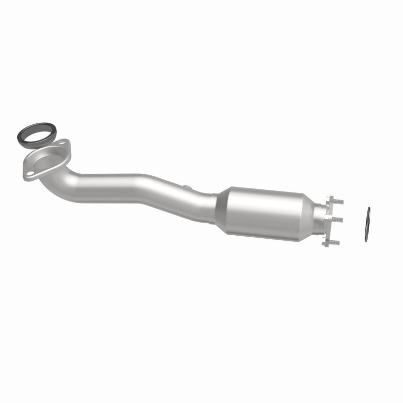 MagnaFlow 5592783 carb direct-fit catalytic converter, side view of the turntable spin