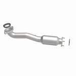 MagnaFlow 5592783 carb direct-fit catalytic converter, side view of the turntable spin