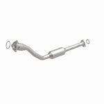 MagnaFlow 4481201 carb direct-fit catalytic converter, front three-quarter view of the turntable spin