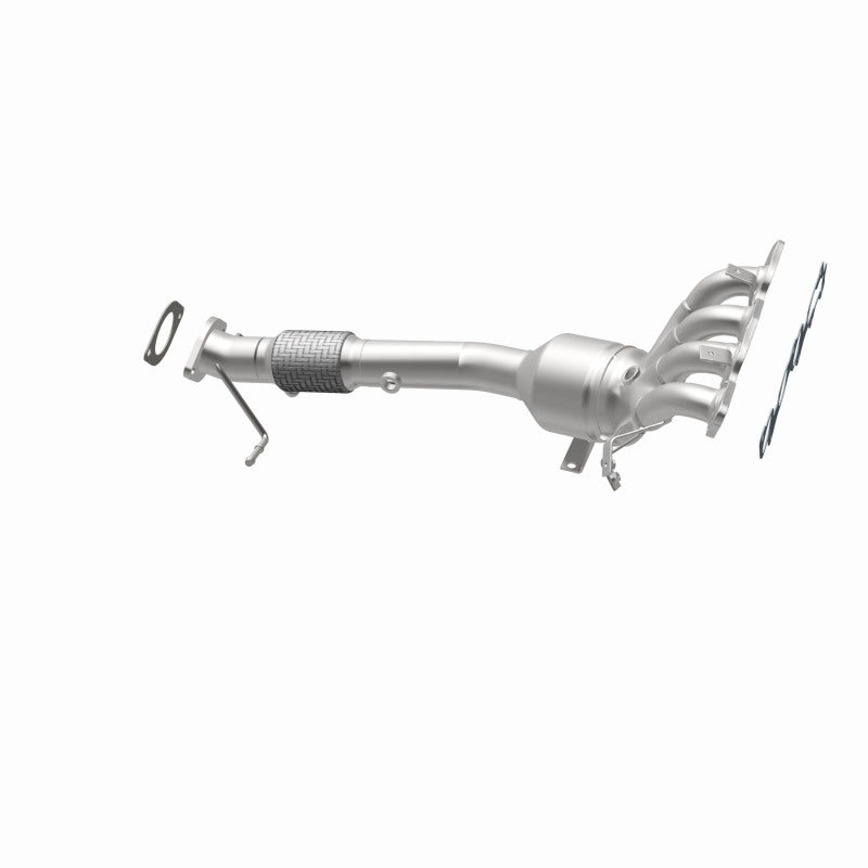 MagnaFlow 5531786 carb manifold converter, opposite rear three-quarter view of the turntable spin