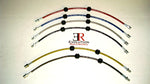 A front view of Evolution Racerwerks Stainless Steel Brake Lines for BMW 135i/335i/128i/1M