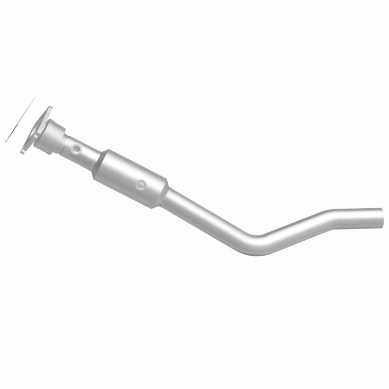 MagnaFlow 21-461 oem grade direct-fit catalytic converter, side view of the turntable spin