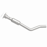 MagnaFlow 21-461 oem grade direct-fit catalytic converter, side view of the turntable spin