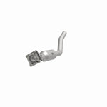 MagnaFlow 5561509 carb direct-fit catalytic converter, opposite front three-quarter view of the turntable spin