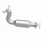 MagnaFlow 5461170 carb direct-fit catalytic converter, side view of the turntable spin