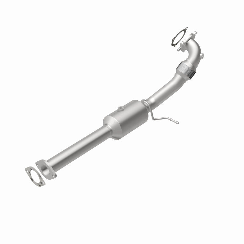 MagnaFlow 5461738 carb direct-fit catalytic converter, rear view of the turntable spin