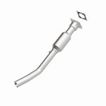 MagnaFlow 5461166 carb direct-fit catalytic converter, rear view of the turntable spin