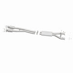 MagnaFlow 52849 oem grade direct-fit catalytic converter, side view of the turntable spin