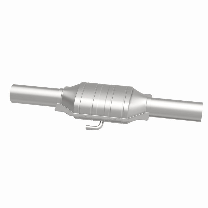 MagnaFlow 3322223 carb direct-fit catalytic converter, side view of the turntable spin