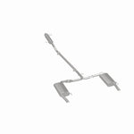 BRExhaust 106-0799 direct-fit exhaust kit, rear three-quarter view of the turntable spin