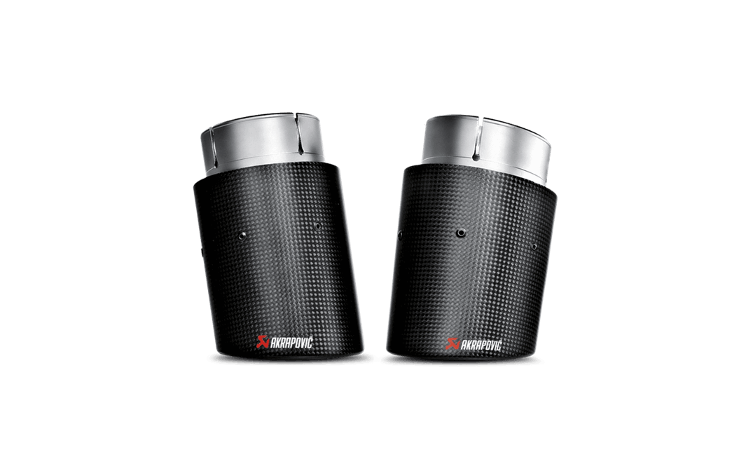 Akrapovic BMW M240i (F22 F23) Evolution Line Cat Back (SS) w/ Carbon Tips (Req. Link Pipe) MTP-BM/SS/4H for BMW M240i F22/F23 2017-2021, rear view