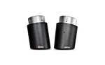 Akrapovic BMW M240i (F22 F23) Evolution Line Cat Back (SS) w/ Carbon Tips (Req. Link Pipe) MTP-BM/SS/4H for BMW M240i F22/F23 2017-2021, rear view