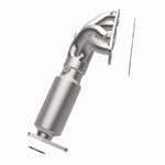 MagnaFlow 5582596 carb manifold converter, opposite side view of the turntable spin