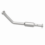 MagnaFlow 4481460 carb direct-fit catalytic converter, side view of the turntable spin