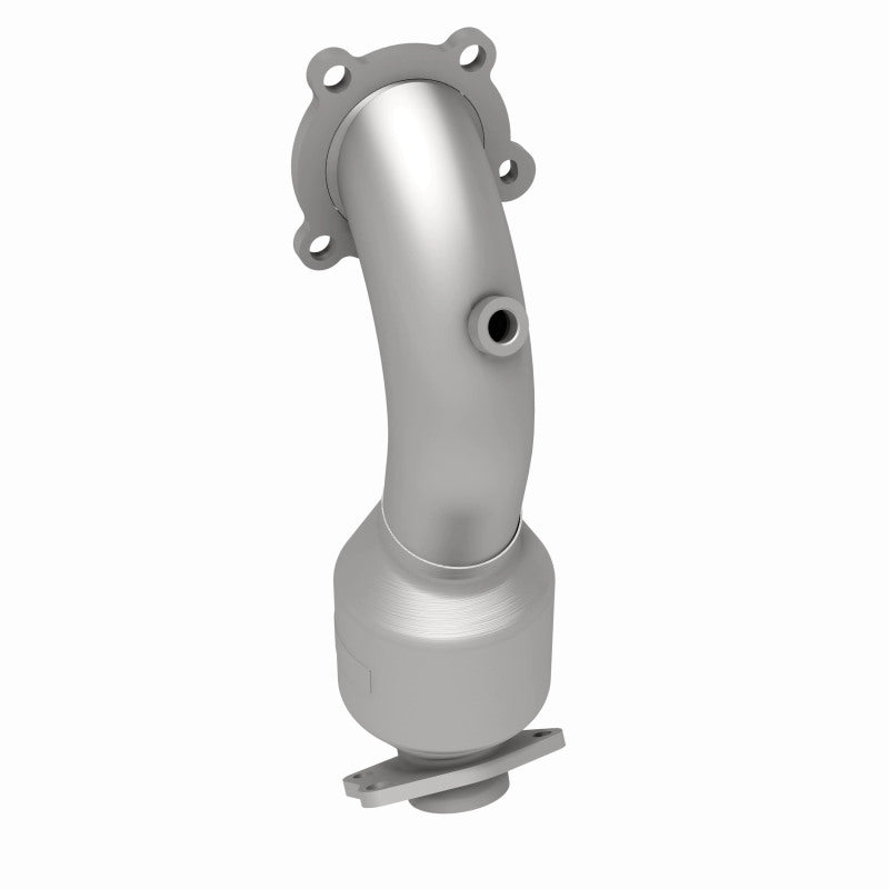 MagnaFlow 5461201 carb direct-fit catalytic converter, rear three-quarter view of the turntable spin
