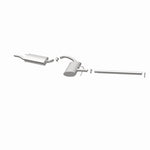 BRExhaust 106-0729 direct-fit exhaust kit, opposite rear three-quarter view of the turntable spin