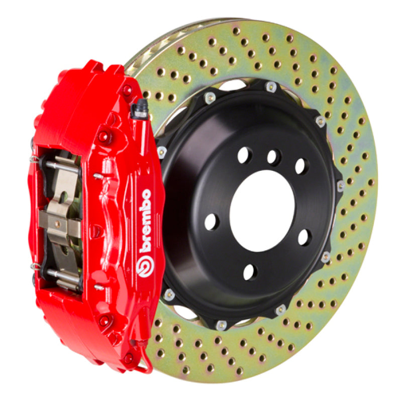E46 M3 Brembo GT front kit, red caliper, 355mm drilled 2-piece disc