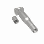 MagnaFlow 5561482 carb direct-fit catalytic converter, rear three-quarter view of the turntable spin